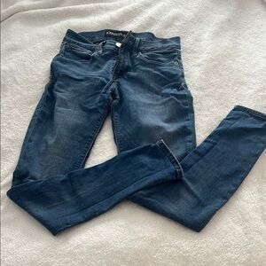Express Blue Jeggings with Slim Fit and Full Length